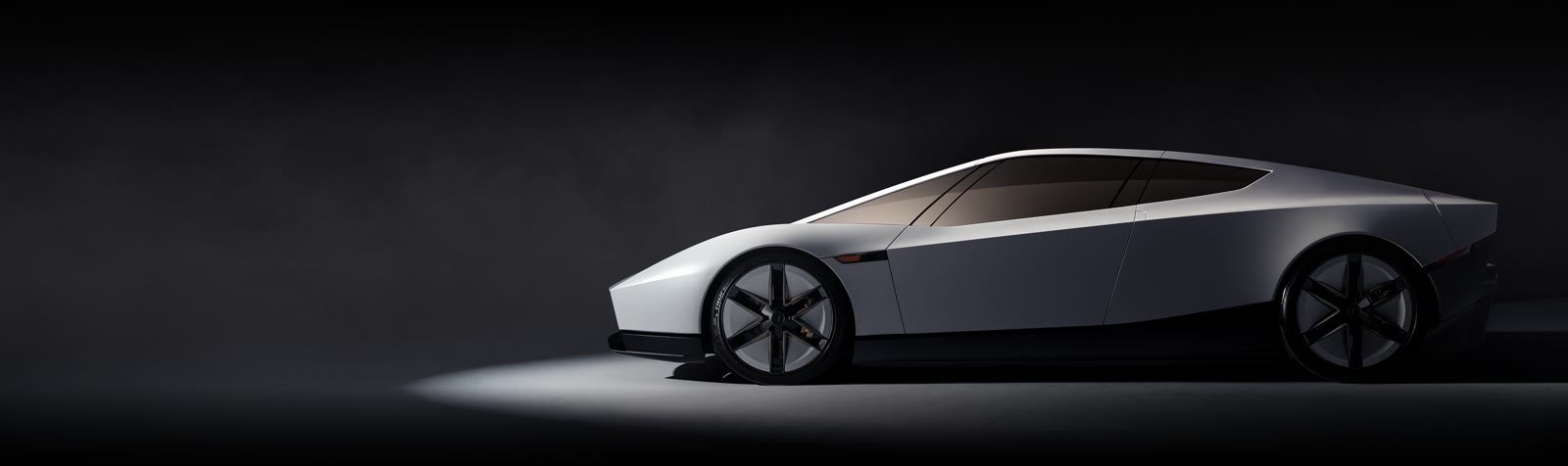 Tesla Roadster de perfil