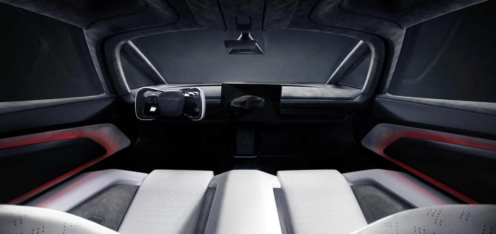 Interior del Tesla Roadster